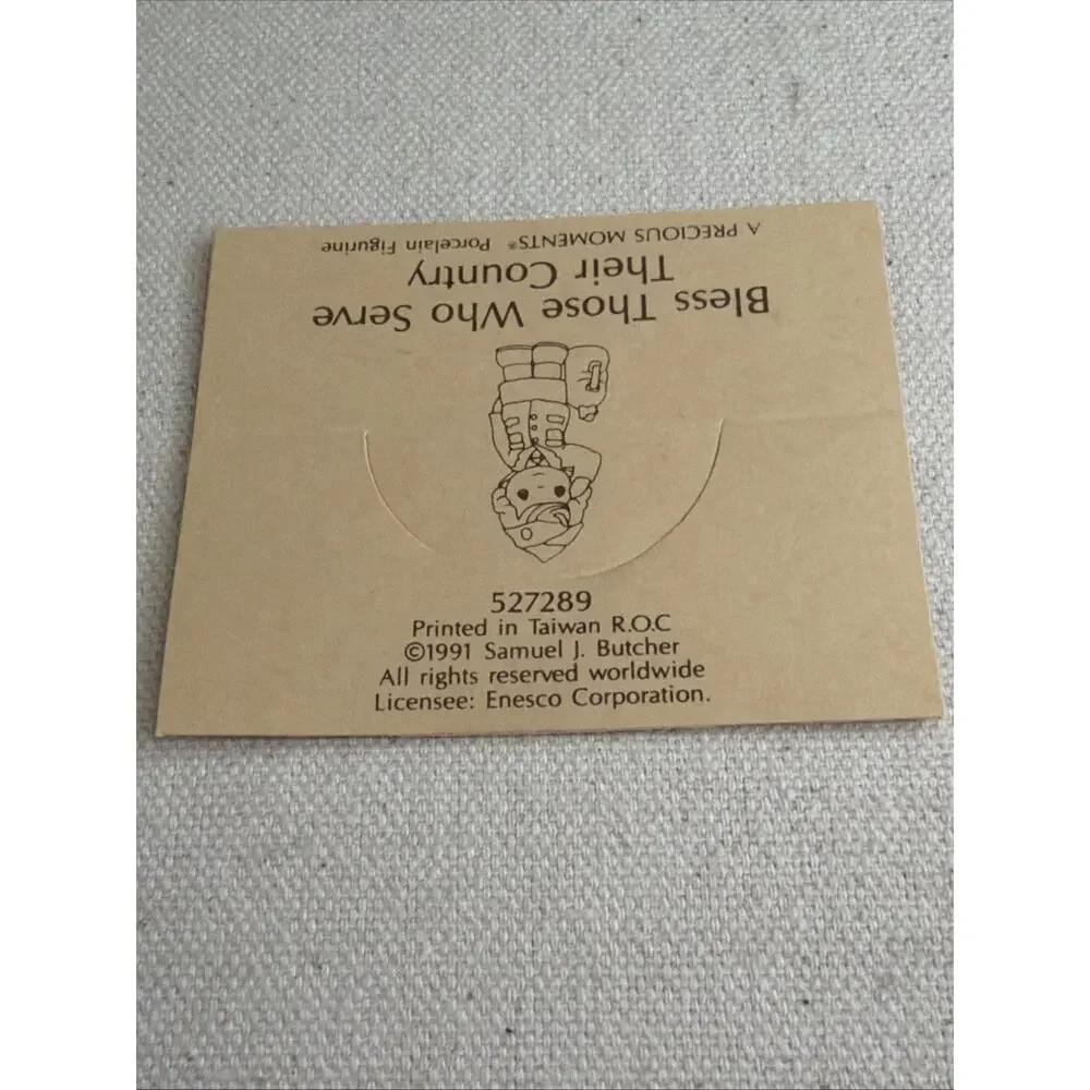 Bless Those Who Serve Their Country 527289/527297 Precious Moments 1991 Set of 2 - Picture 11 of 11
